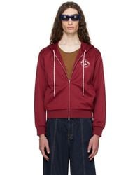 Wales Bonner - Pull À Capuche De Survêtement Bourgogne Édition Adidas Originals - Lyst