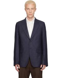 MM6 by Maison Margiela - Raw Edges Wool Twill Blazer - Lyst