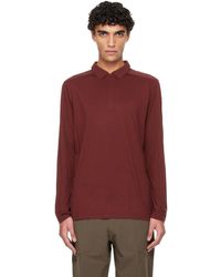 Veilance - Burgundy Frame Ls Polo - Lyst