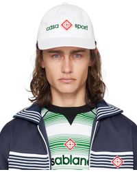 Casablancabrand - ホワイト Casa Sport Icon ロゴ刺繍 キャップ - Lyst