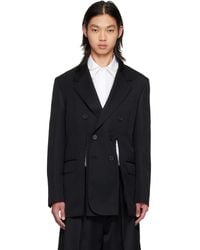 Simone Rocha - Double Breasted Hem Slice Blazer - Lyst