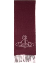 Vivienne Westwood - Burgundy Double Face Scarf - Lyst