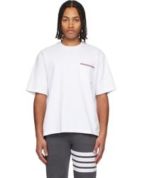Thom Browne - Milano Cotton Oversized Pocket T-Shirt - Lyst