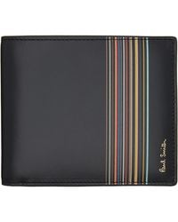 Paul Smith - Leather 'Signature Stripe Block' Billfold Wallet - Lyst