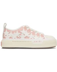 Amiri - Baskets De Court Basses Rose Et Blanc À Appliqués D'Étoile - Lyst