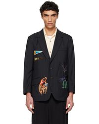 KHOKI - Pinstripe-Pattern Blazer - Lyst