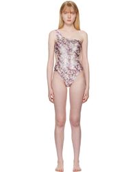 Vivienne Westwood - Maillot de bain une pièce blanc à motif graphique à orbes - Lyst