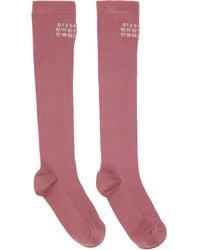 MM6 by Maison Margiela - Knee-High Socks - Lyst