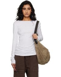 Entire studios - Sheer Long Sleeve T-Shirt - Lyst