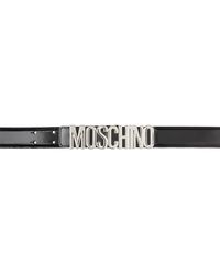 Moschino - Black Logo Buckle Belt - Lyst
