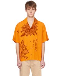 Jacquemus - Orange Le Raphia 'la Chemise Jean' Shirt - Lyst