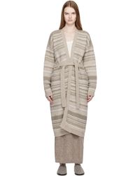 Lauren Manoogian - Ssense限定 グレー ジャカード ロングカーディガン - Lyst