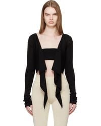 Rick Owens - Temple Crop Wrap Top - Lyst