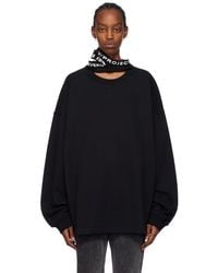 Y. Project - Black Triple Collar Sweatshirt - Lyst