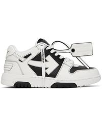 Off-White c/o Virgil Abloh - Black & White Out Of Office Sneakers - Lyst