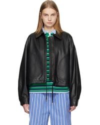 HOMMEGIRLS - Leather Parachute Jacket - Lyst