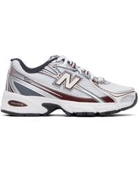 New Balance - Burgundy 740 Sneakers - Lyst