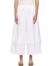 Simone Rocha - Cropped Trim Easy Trousers - Lyst