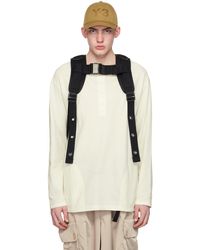 Y-3 - Off-white Buttoned Long Sleeve T-shirt - Lyst