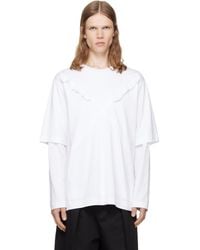 Simone Rocha - Ruffle Slash Layered Long Sleeve T-Shirt - Lyst