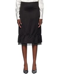 TOTEME - Layered Satin Midi Skirt - Lyst