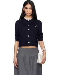 ShuShu/Tong - Logo-Stitch Knit Cardigan - Lyst