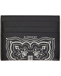 Givenchy X Josh Smith Ceramic Print Leather Card Holder in Black 