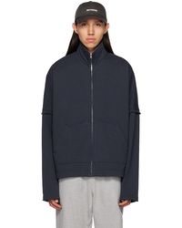 we11done - High Neck Zip-up Sweater - Lyst