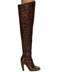 Bottega Veneta - Brown Canalazzo Over-the-knee Boot - Lyst