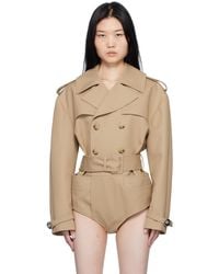 Coperni - ベージュ Body トレンチコート - Lyst