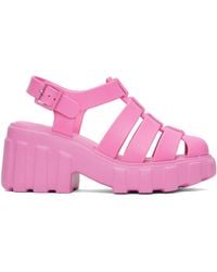 Melissa - Pink Megan Platform Heeled Sandals - Lyst