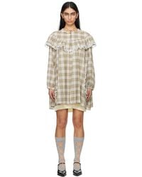 Jenny Fax - ベージュ Corn Field Casual ミニワンピース - Lyst