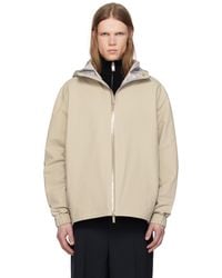 Moncler - ベージュ Bise フード付き レインジャケット - Lyst