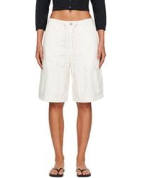 Skims - Off- Woven Cotton Oversized Cargo Shorts - Lyst