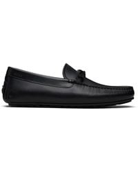 BOSS - Bow-Trim Driver Loafers - Lyst