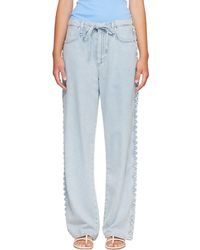 Rag & Bone - Phoebe Drawstring Wide-Leg Jeans - Lyst