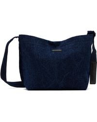 Juun.J - Denim Cross Messenger Bag - Lyst