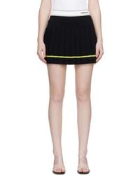 CASABLANCA - Striped Pleated Miniskirt - Lyst