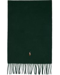 Polo Ralph Lauren - Green Wool Scarf - Lyst