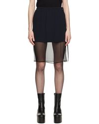 Dries Van Noten - Black Layered Mini Skirt - Lyst