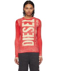 DIESEL - Red K-atullus-round Sweater - Lyst