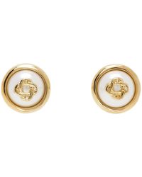 Casablancabrand - Pearl Logo Stud Earrings - Lyst
