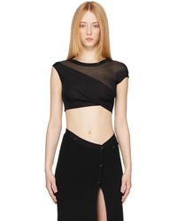 AYA MUSE - Débardeur Olbia Noir Exclusif À Ssense - Lyst