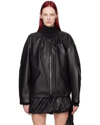 Helmut Lang - Zip Leather Jacket - Lyst