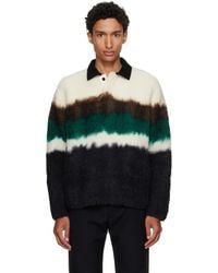 Sacai - Off- Chusen-Dyed Knit Polo - Lyst