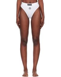 Marine Serre - Moon Logo Stretched Jersey High-Waist Briefs - Lyst