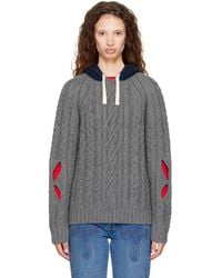 STEFAN COOKE - Cable Hoodie - Lyst