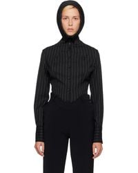 Jean Paul Gaultier - 'The Hooded Striped' Shirt - Lyst