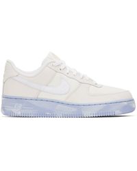 Nike - Off-white & Blue Air Force 1 '07 Lv8 Emb Sneakers - Lyst
