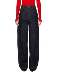 Victoria Beckham - High Waisted Cinched Jeans - Lyst